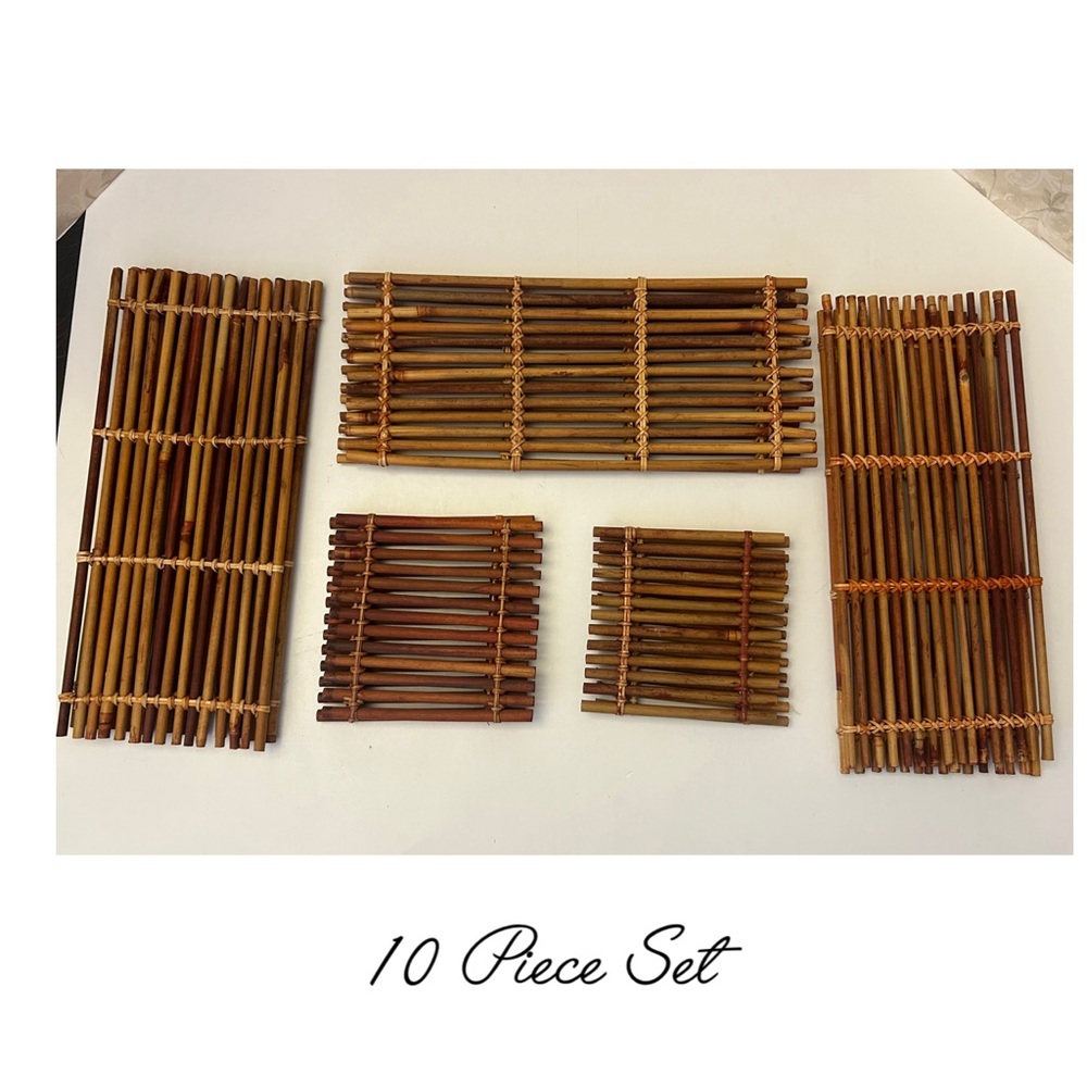 Bamboo Placemats 10 Piece Set